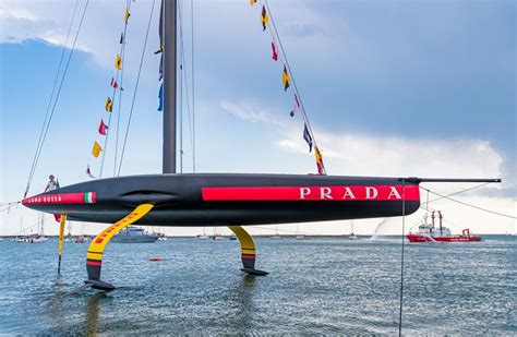 prada linea rossa boat|Prada at sail red line.